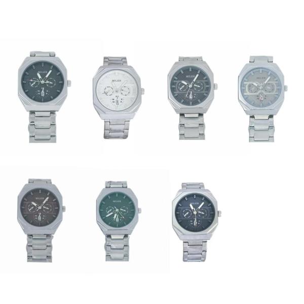 Wholesale Watch Men′s Scale Three Eyes Six Hands Waterproof Quartz Watch