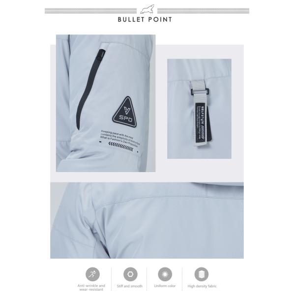 multi-pocket short down jacket, stylish, young fashion,short men's coat, dark color, hooded,