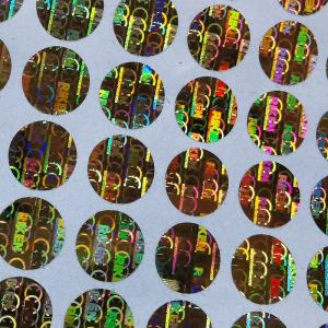 China Anti Counterfeiting Holographic Security Stickers HX Custom Adhesive Labels ROHS on sale