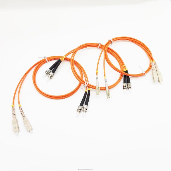 LC UPC to ST UPC Fiber Optic Patch Cord Custom Fiber Optic Patch