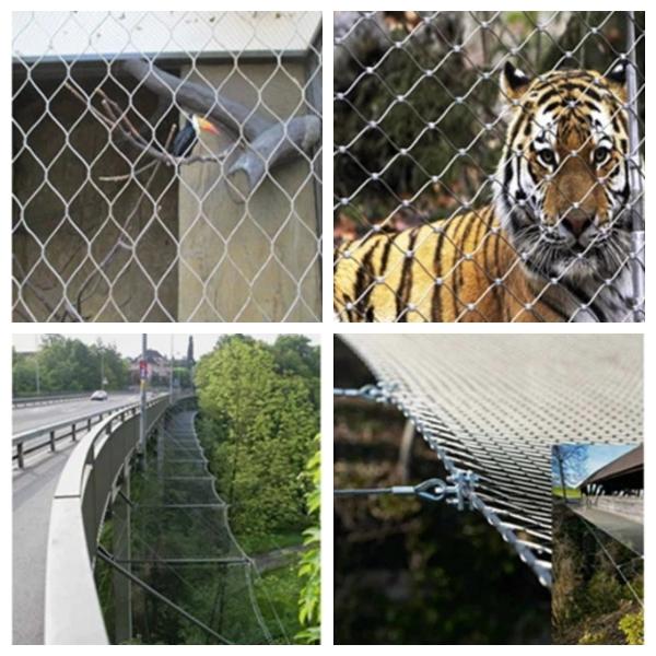 Flexible Safety Architectural Wire Mesh SS316 Stainless Steel Wire Rope Net