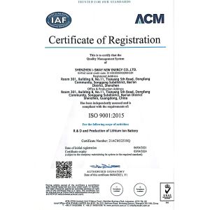 Shenzhen Zhengtang Technology Co. Certifications