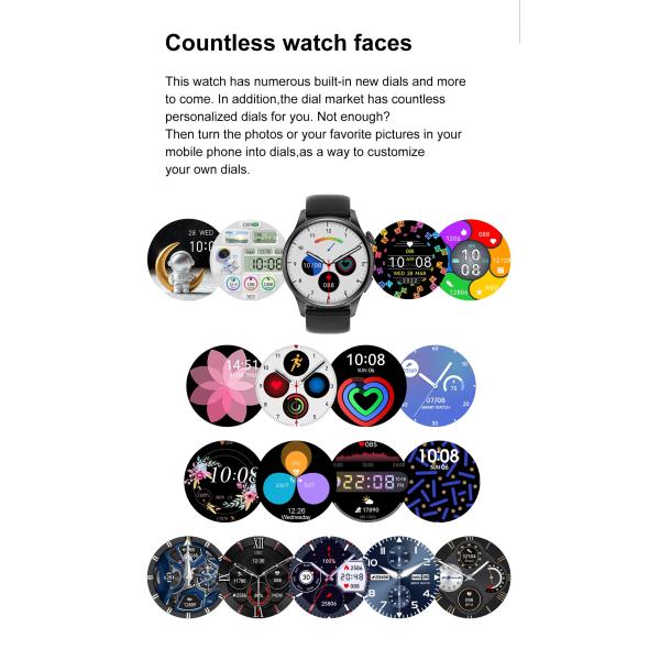 Intelligent Personalized Electronic Gifts 1.45 Inch Blood Pressure Smartwatch