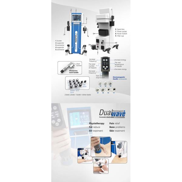 Pneumatic Extracorporeal Physical Therapy Shockwave Machine For Sports Injury Recovery Fat Reduction