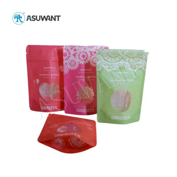 Durable Stand Up Mylar Food Bags Laminated Material Plastic Aluminum Foil Dried Nuts
