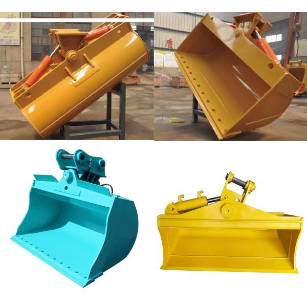 Hydraulic Mini Excavator Tilt Bucket 0.83cbm 1900mm Width