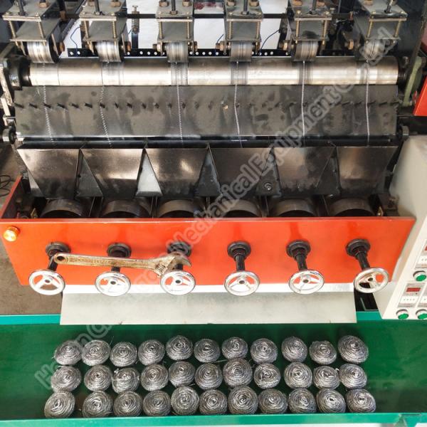 Kitchen Cleaning Ball Making Machine 4 Heads Small Wire Cleaning Ball Machine CQ Stainless Steel Wire Ball Making Equipment