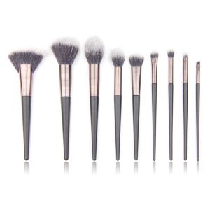 China 9PCs Hairline Alu Ferrule Travel Makeup Brush Set wholesale