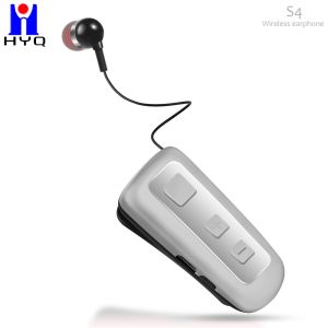 TPE In Ear Business Bluetooth Earphone 100mAH Retractable Wireless Earbuds