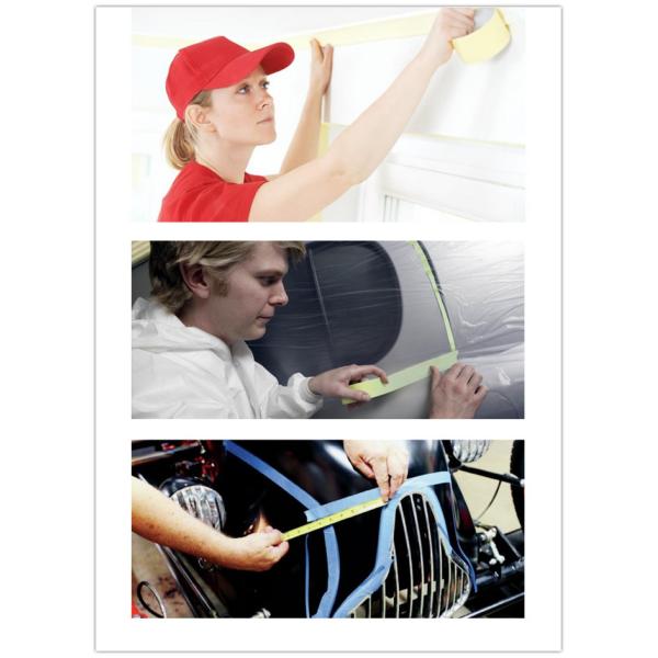 Masking tape 0-120℃ high viscosity hand-tearable seamless automotive decoration writing tape