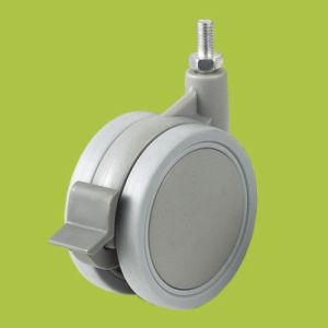 China China supplier double wheel casters thread stem furnitur caster wheel wholesale
