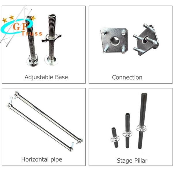Platform 6061-T6 Aluminum Truss Stage Movable Scaffolding