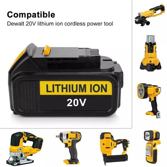 20V 18V 5.0Ah Power Tools Battery Cordless Drill Dewalt DCB200 Battery