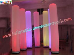 China Exhibition 3 Meter high Special PVC coated nylon material Inflatable Lighting Decoration Pillar for Party,Event wholesale