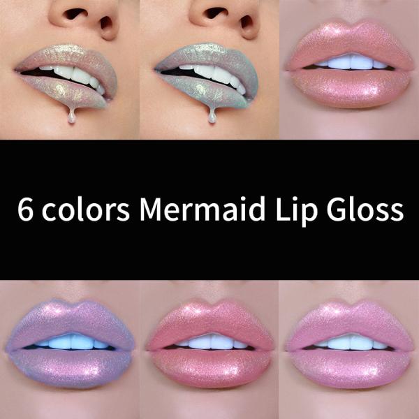 3ml Face Eye Glow Shining Lip Gloss Set 6 Color Shimmer Waterproof Long Lasting Makeup Kit