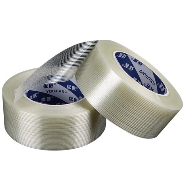 No Residual Hot Melt Adhesive Fiberglass Filament Tape For Binding Wires And Weights