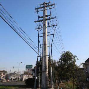 China 12m Galvanized Octagonal Electricity Pole Electric Antenna Mast Electric Power Pole For Sale wholesale