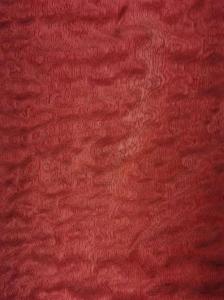 China Sapelle Pommele Red Dyed Wood Veneer 10CM Width For Interior Design wholesale