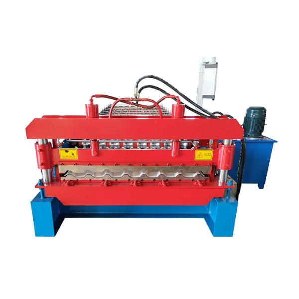 PPGI Sheet With Ribs Metal Roof Making Machine Special For Custruction Company