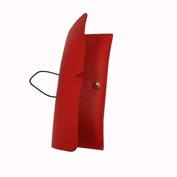 Exquisite Soft Leather Eyeglasses Cases Personalised Sunglasses Case 180mm Length