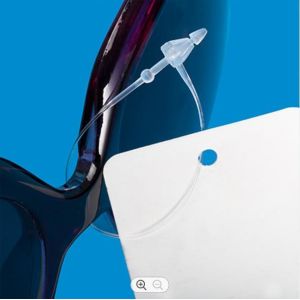 China Name Loop Lock Tag Pin Fasteners , Transparent Plastic Security Loop wholesale