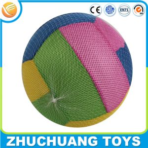 China 40cm cheap inflatable soft fabric covered cloth basketball ball wholesale