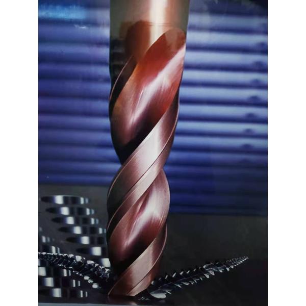 Tungsten Cemented Carbide Cutting Tools Straight Shank Single Flute End Mill