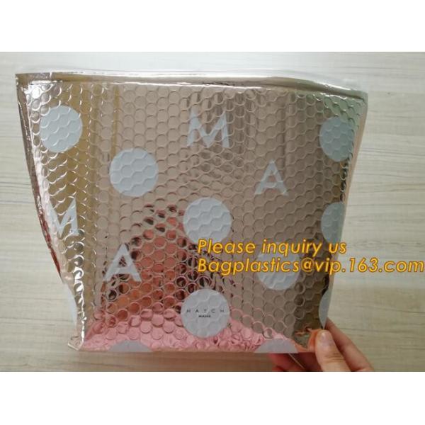 Promotional inner package shipping slider bubble bag,Plastic clear bubble bag with zip lock slider zipper bagease pack