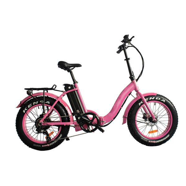 20 Inch Fat Tire Electric Bike 500w 48V Foldable Ebike Fat Tire Golf Full Suspension Road