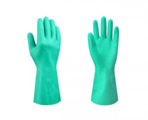 China Gauge 8 M Size Reusable Chemical Resistant Gloves Oil Proof Acid Solvent Oil Nitrile wholesale