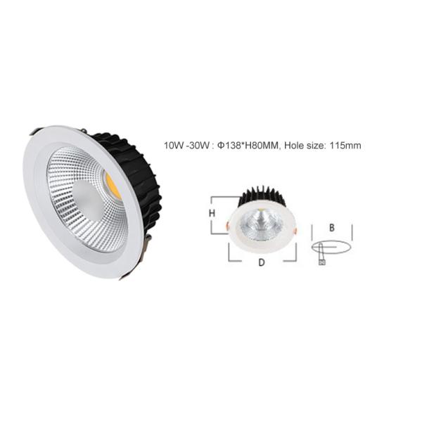 Reccessed light 15W Home / Kitchen COB Downlights With CE / RoHS Certificate