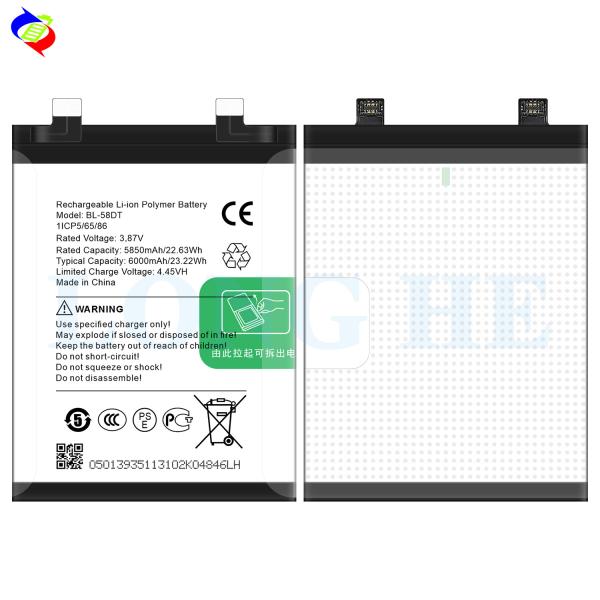 BL-58DT 4.45V 6000mAh Genuine Capacity Lithium Polymer Battery for Tecno Pova 4 Pro