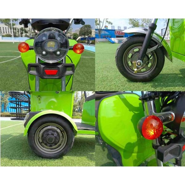 Pick Up Drop Off Battery 2 Seater Electric Tricycle For Adults Small Household Three Wheeled