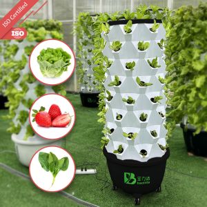 China 65L vertical hydroponic tower vegetable best hydroponic growing system wholesale