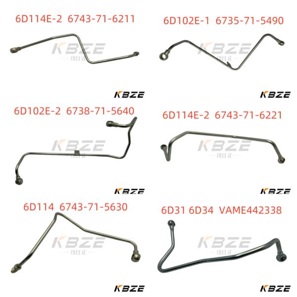 KOBELCO EXCAVATOR ENGINE PARTS VH237832710A FUEL SUPPLY TUBE FOR HINO J05 ENGINE