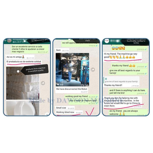 4 Cavities Plastic Bottles Molding Machine Juice Bottle Making