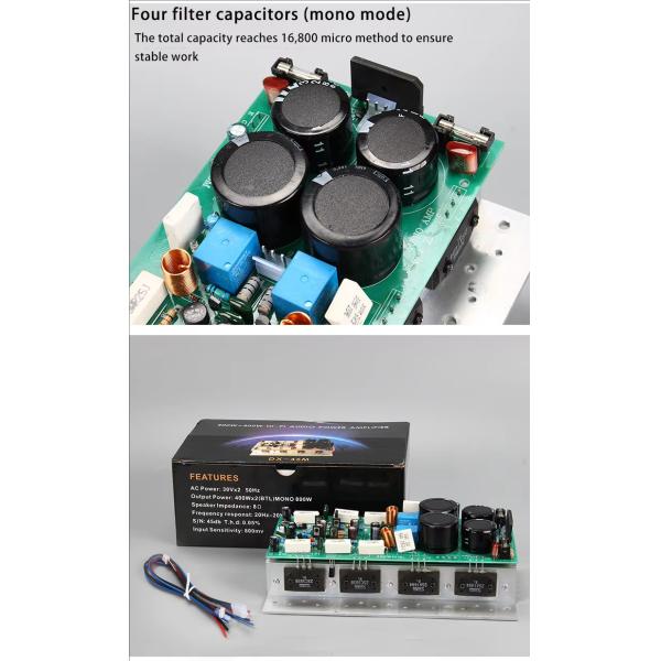 Simple Package 750W High Power Mono Linear Amplifier for Yamaha Sound Alignment CA and Other Audio Amplifiers