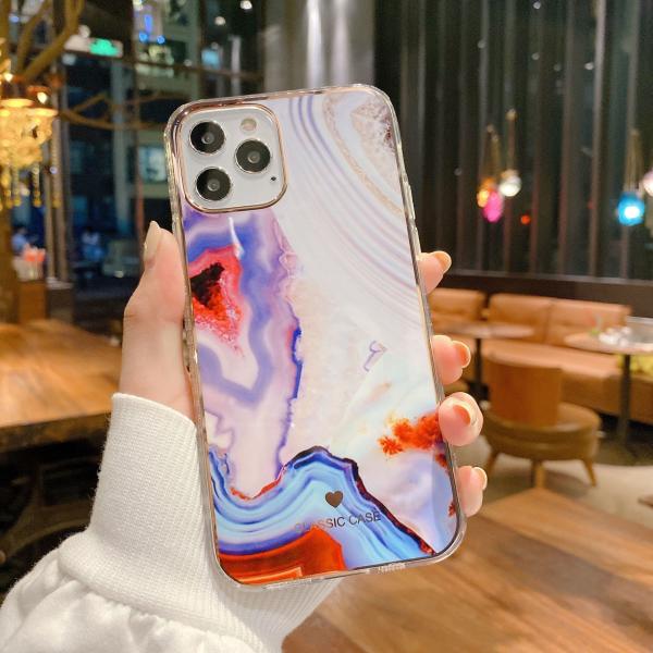 BiDa Marble Phone Case Shock Free Classic Gold Foil Protective Case For Iphone 11 Pro