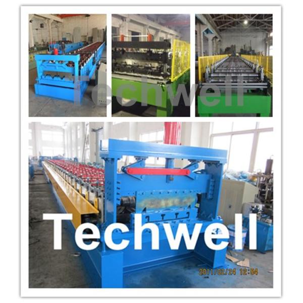 Galvanized Steel Floor Deck Roll Forming Machine For Floor Decking Sheets