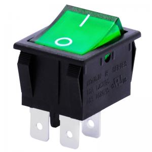 China Custom 16a 250v Rocker Switches 2 Position With Solder Terminal 4 Pin on sale