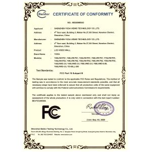 Shenzhen Yoda Views Technology Co., Ltd Certifications