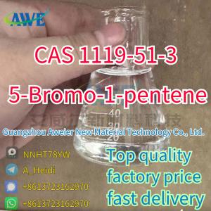 China 5-Bromo-1-pentene  CAS 1119-51-3  colorless liquid wholesale price  Large quantity in stock on sale