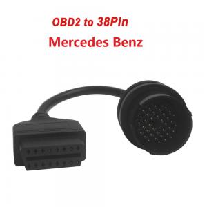 China Mercedes Benz 38pin Cable to 16pin OBD2 Cable for Mercedes Benz Car Diagnostic Interface OBD2 Extension Cord on sale