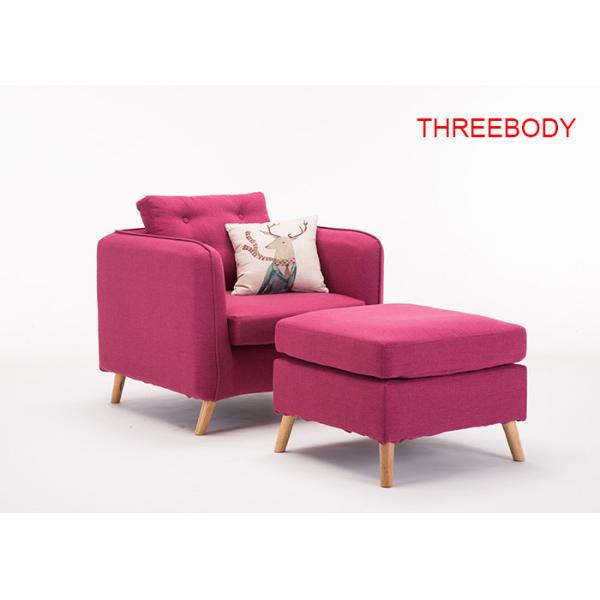 Quality Combined Luxury Bedroom Furniture , Three Seater Modern Fabric Sofa Set for sale