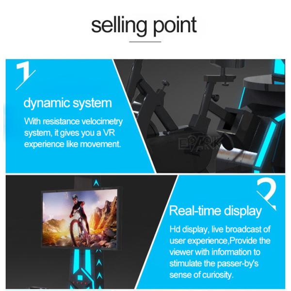 42 Inch Display Virtual Reality Game Machine VR Bicycle Racing Game Simulator