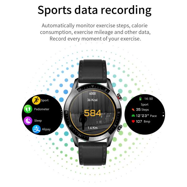 65G Bluetooth Calling Smartwatch 200mAH Health Monitoring Bracelet IP67 Waterproof Band