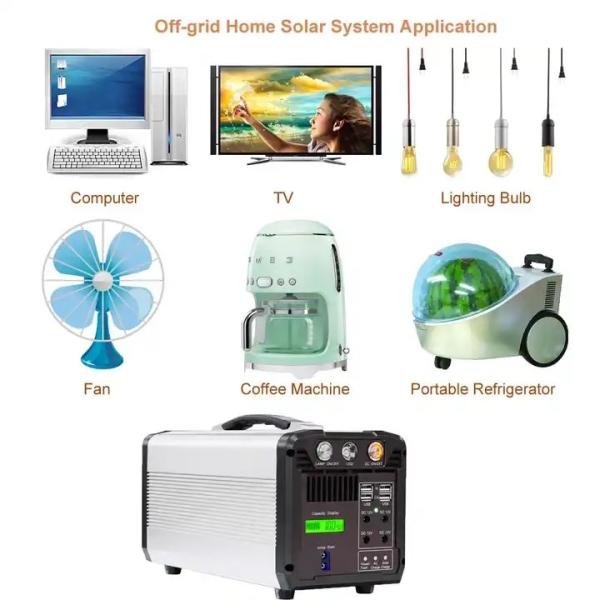 500wh Solar Panel Home Lighting System Portable Solar Generator