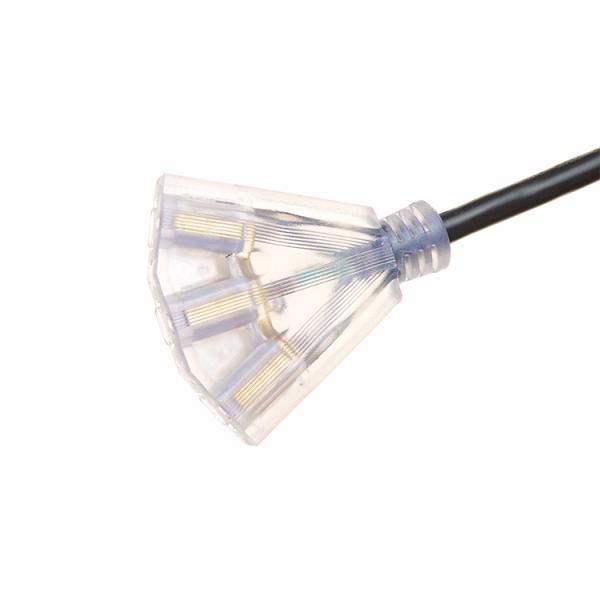 ETL Certified 100 ft Outdoor Extension Cord 16/3 12/3 Sjeoow with 3 Taps 5-15p and 5-15r Connector Copper Conductor