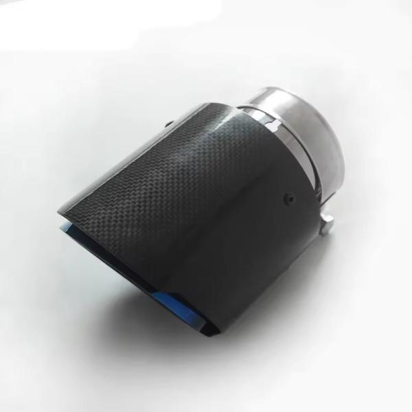 Universal Exhaust Pipe M Performance Dual Carbon Fiber Black Stainless Steel Muffler Tips for BMW modify
