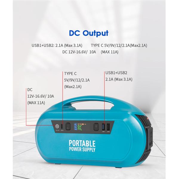 Home Portable Generator Power Station 100W 148wh Solar Power Generator For Camping